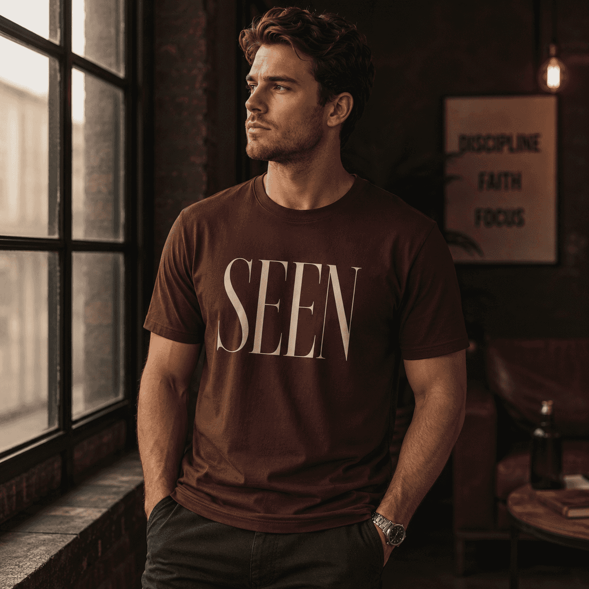 SEEN Premium Graphic Tee | Minimalist Luxury Streetwear Shirt | Identity & Self Worth Apparel