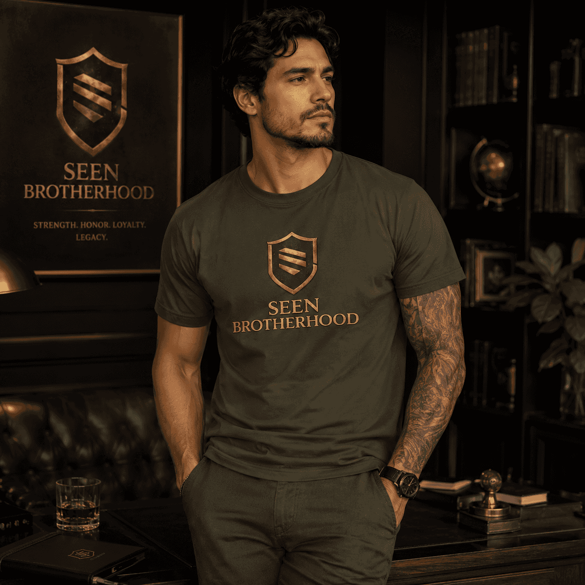 SEEN Brotherhood Tee – Premium Graphic T-Shirt | Faith-Based Men’s Streetwear