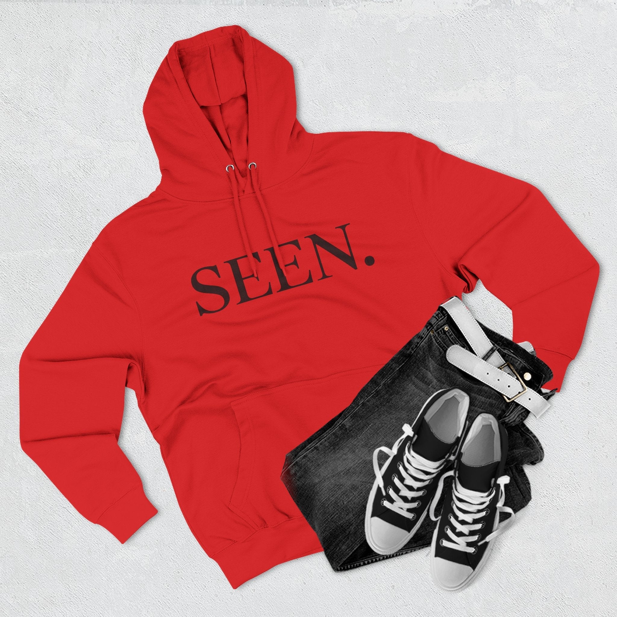 SEEN. Hoodie — Black Ink Edition