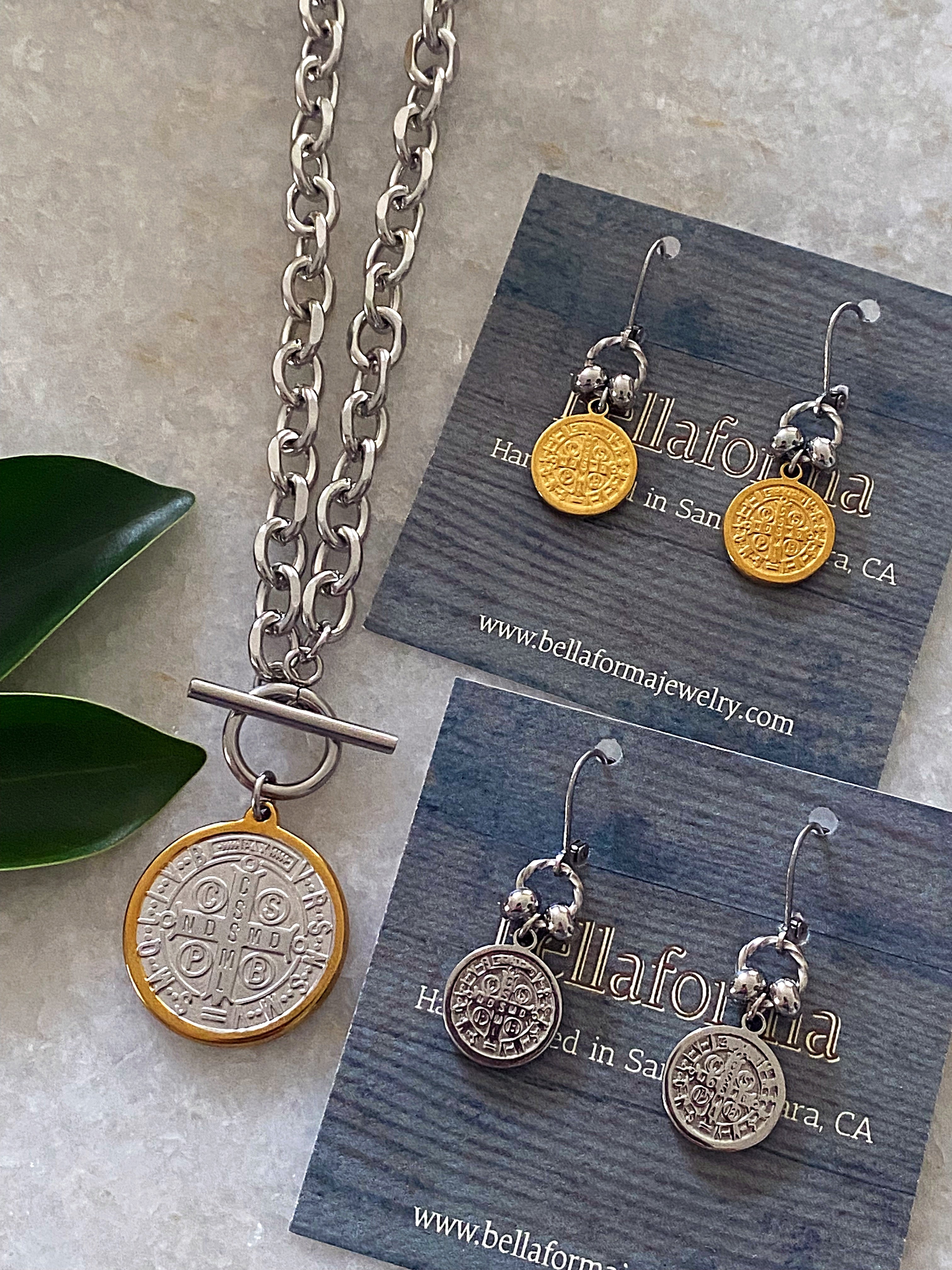 ST. BENEDICT TOGGLE NECKLACE