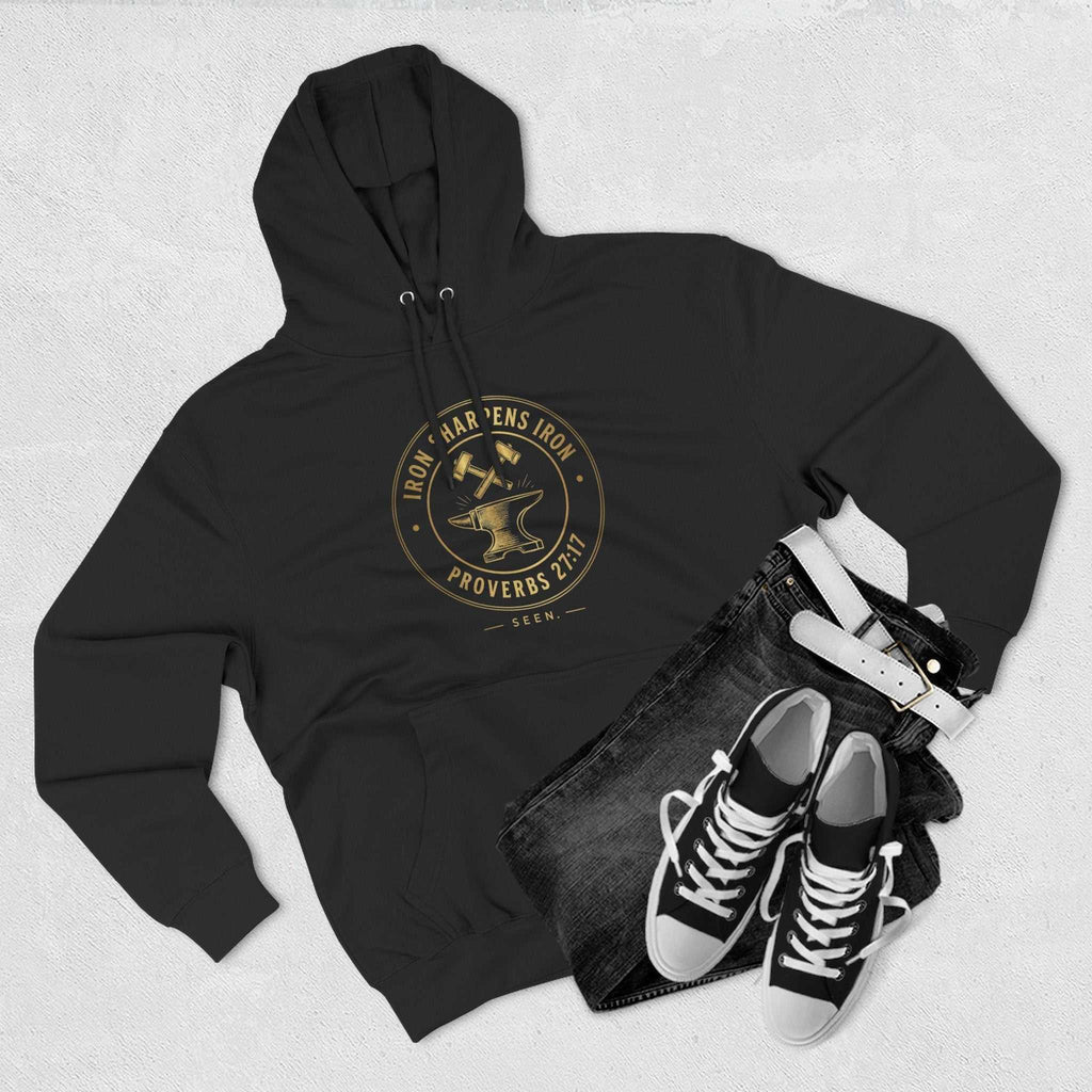 Iron Sharpens Iron Hoodie — SEEN. Brotherhood | Wear Your Worship