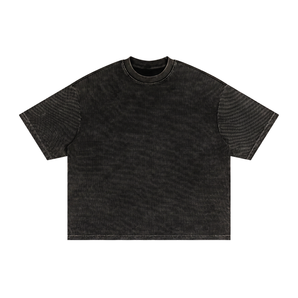 Textured Waffle Washed Boxy T-Shirt