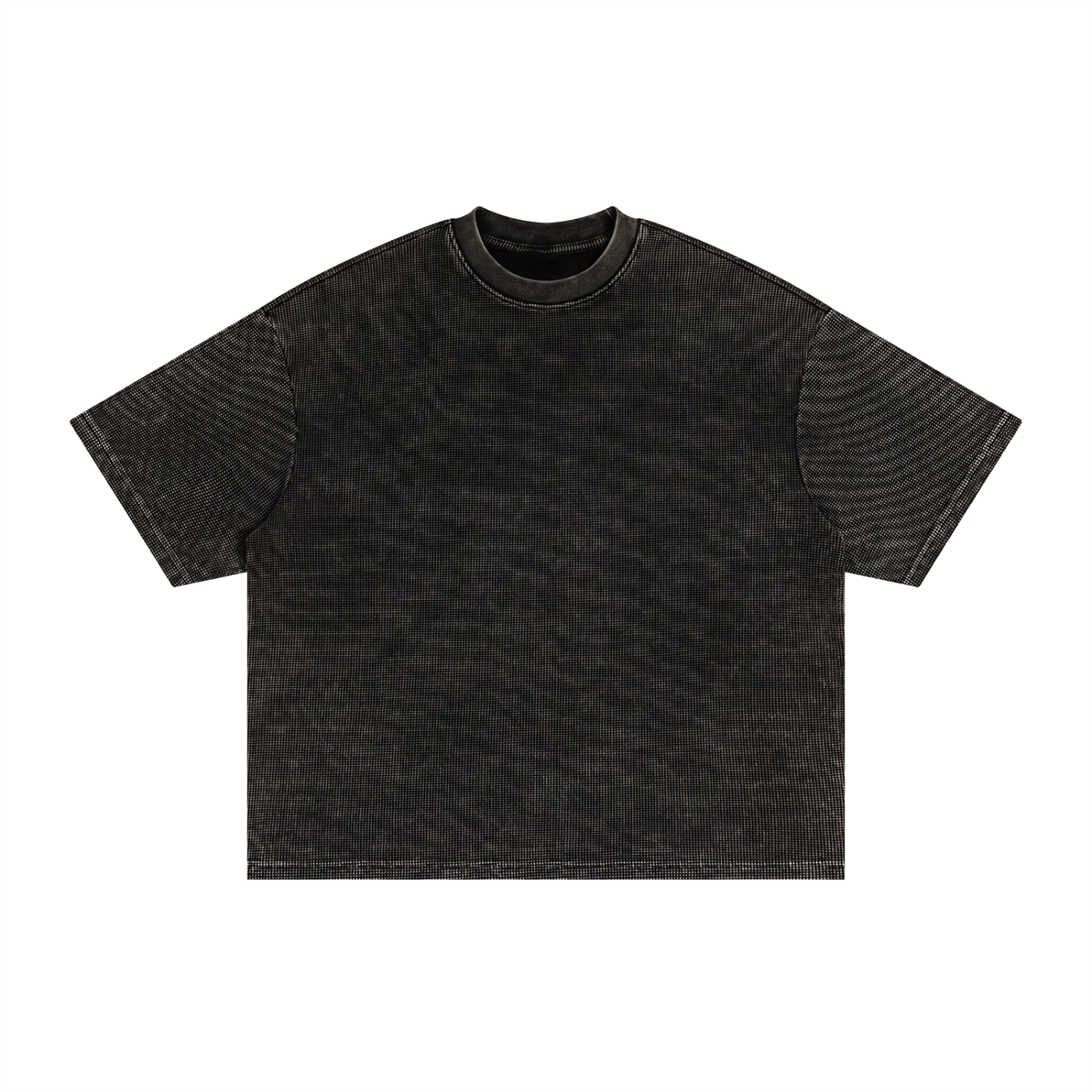 Textured Waffle Washed Boxy T-Shirt