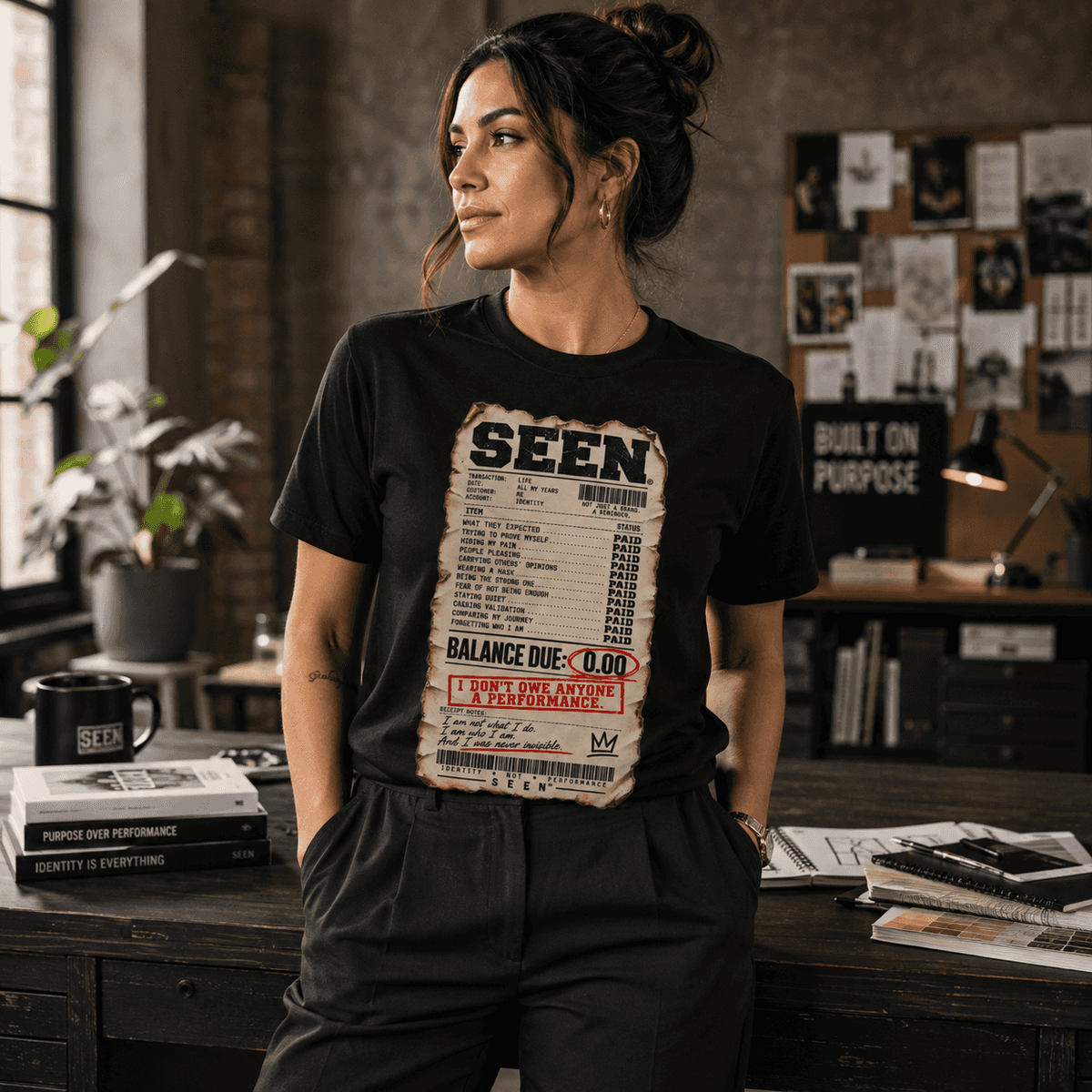 BALANCE DUE: $0.00 | The SEEN. Receipt Tee