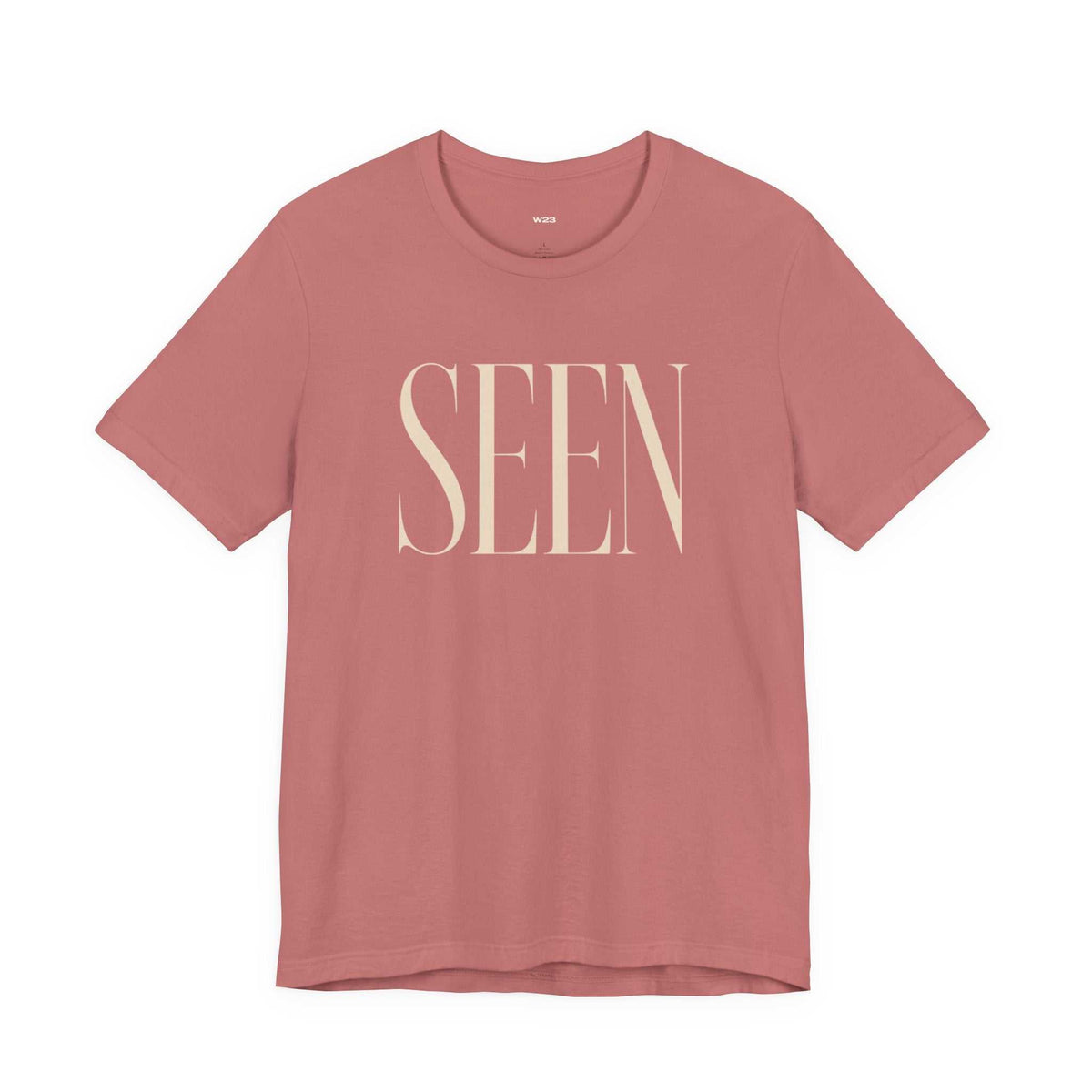 SEEN Premium Graphic Tee | Minimalist Luxury Streetwear Shirt | Identity & Self Worth Apparel