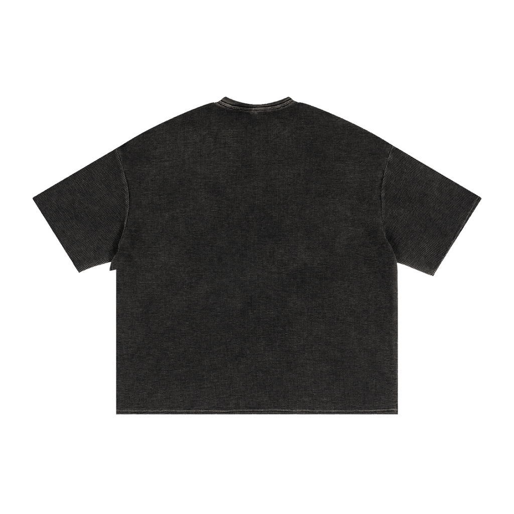 Textured Waffle Washed Boxy T-Shirt