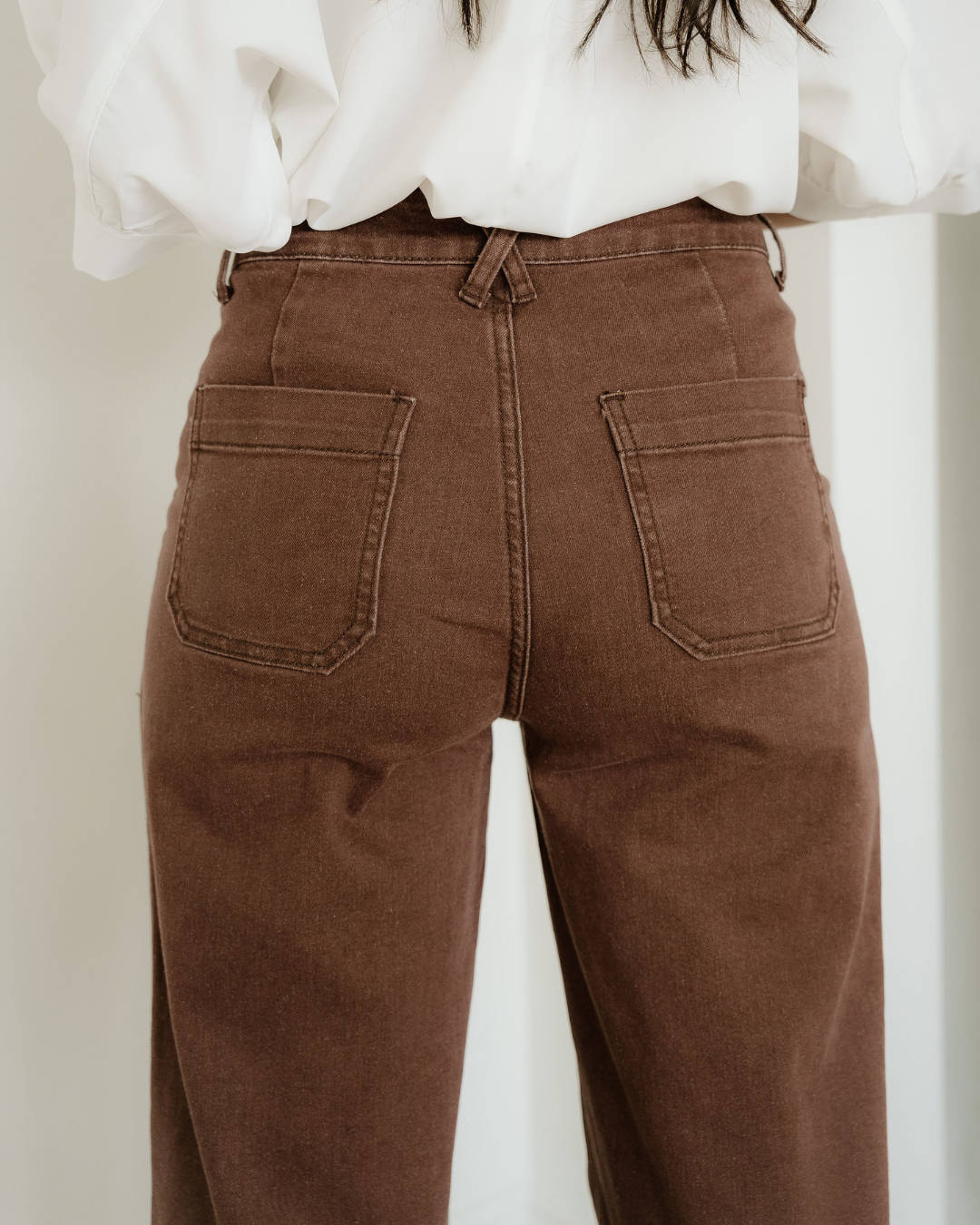 Rylan Retro Washed Patch Pocket Loose Jeans
