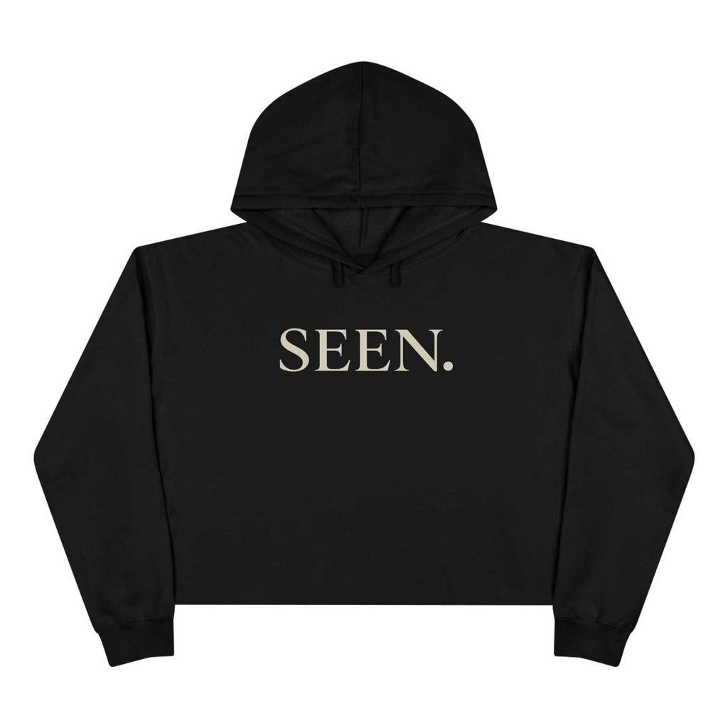SEEN. Cropped Hoodie – Faith-Inspired Minimal Streetwear