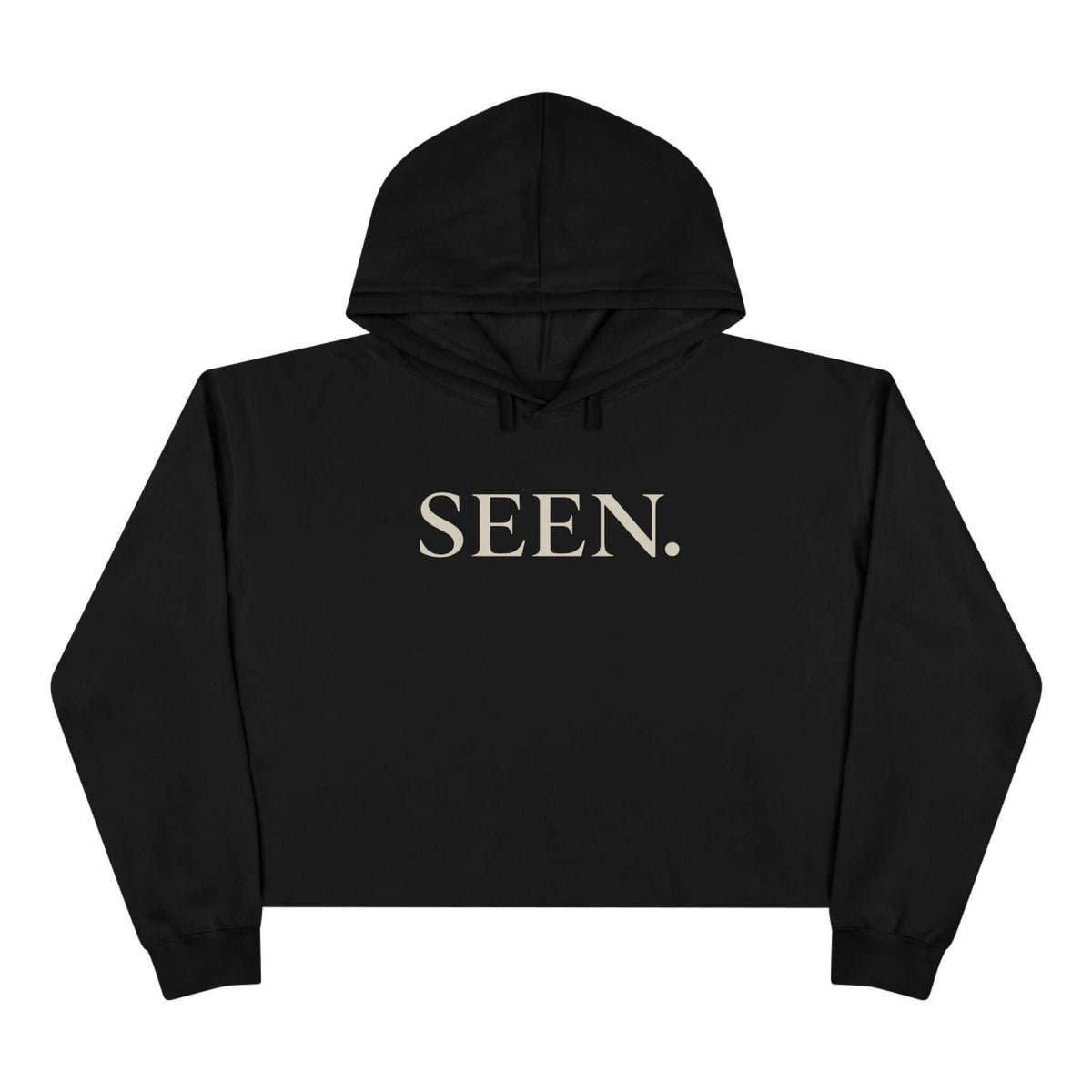 SEEN. Cropped Hoodie – Faith-Inspired Minimal Streetwear