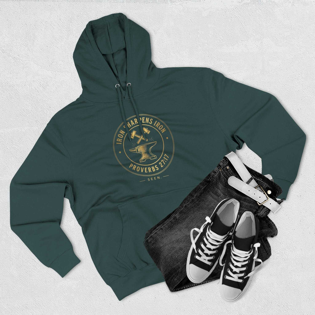 Iron Sharpens Iron Hoodie — SEEN. Brotherhood | Wear Your Worship