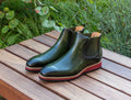 Carrucci Calfskin Boot - Olive