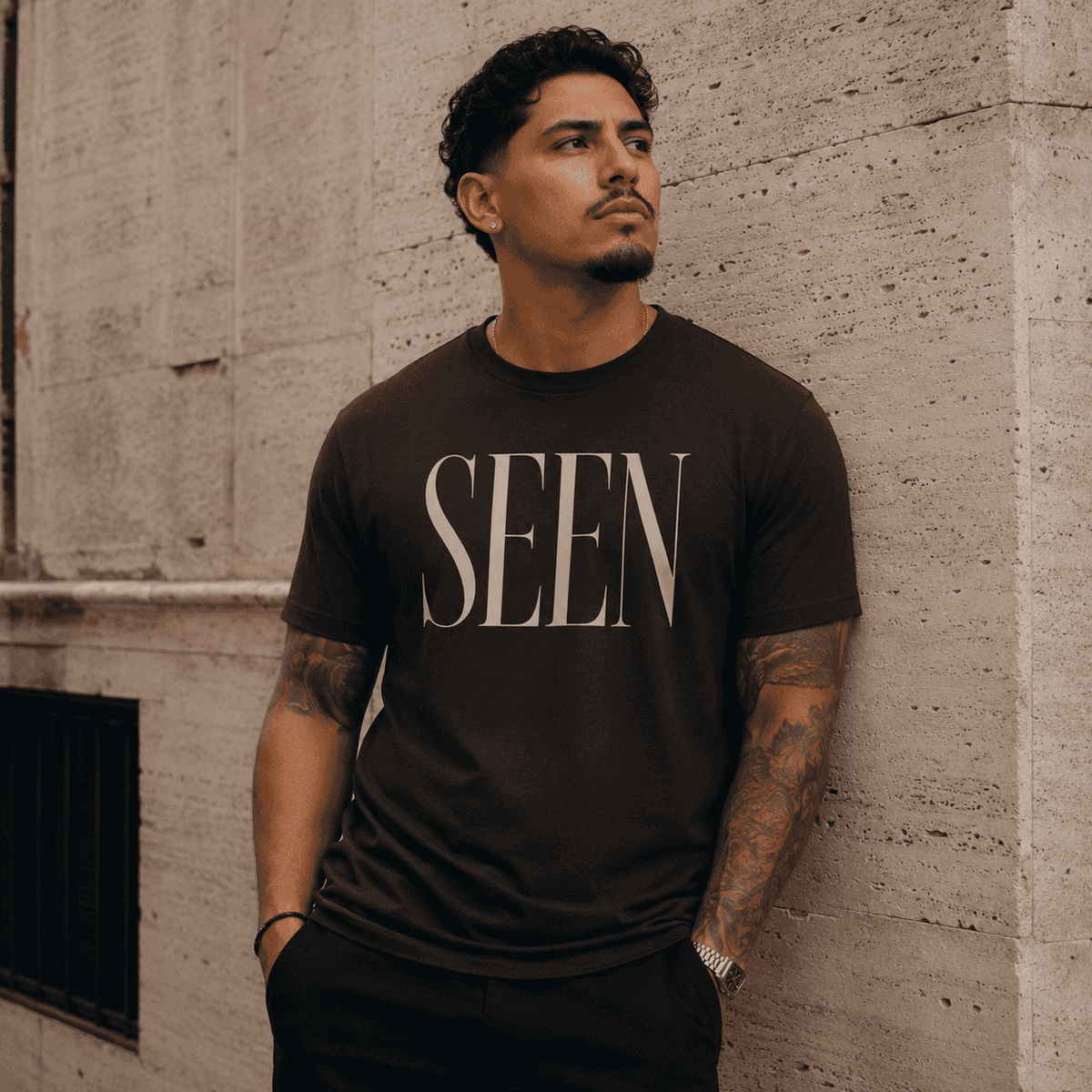 SEEN Premium Graphic Tee | Minimalist Luxury Streetwear Shirt | Identity & Self Worth Apparel