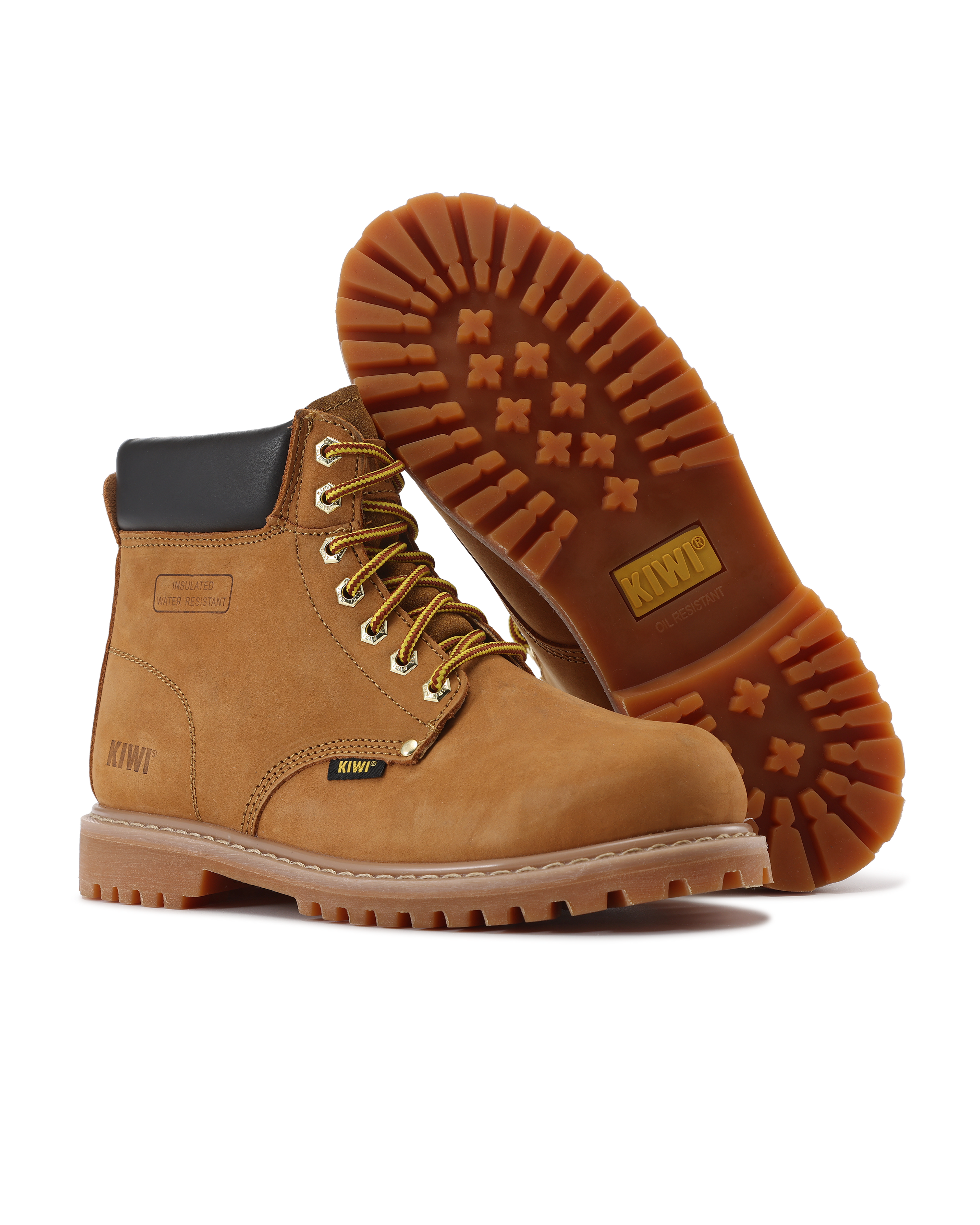 Kiwi Premium Wheat Nubuck 6" Water Resistant Work Boots [61100]