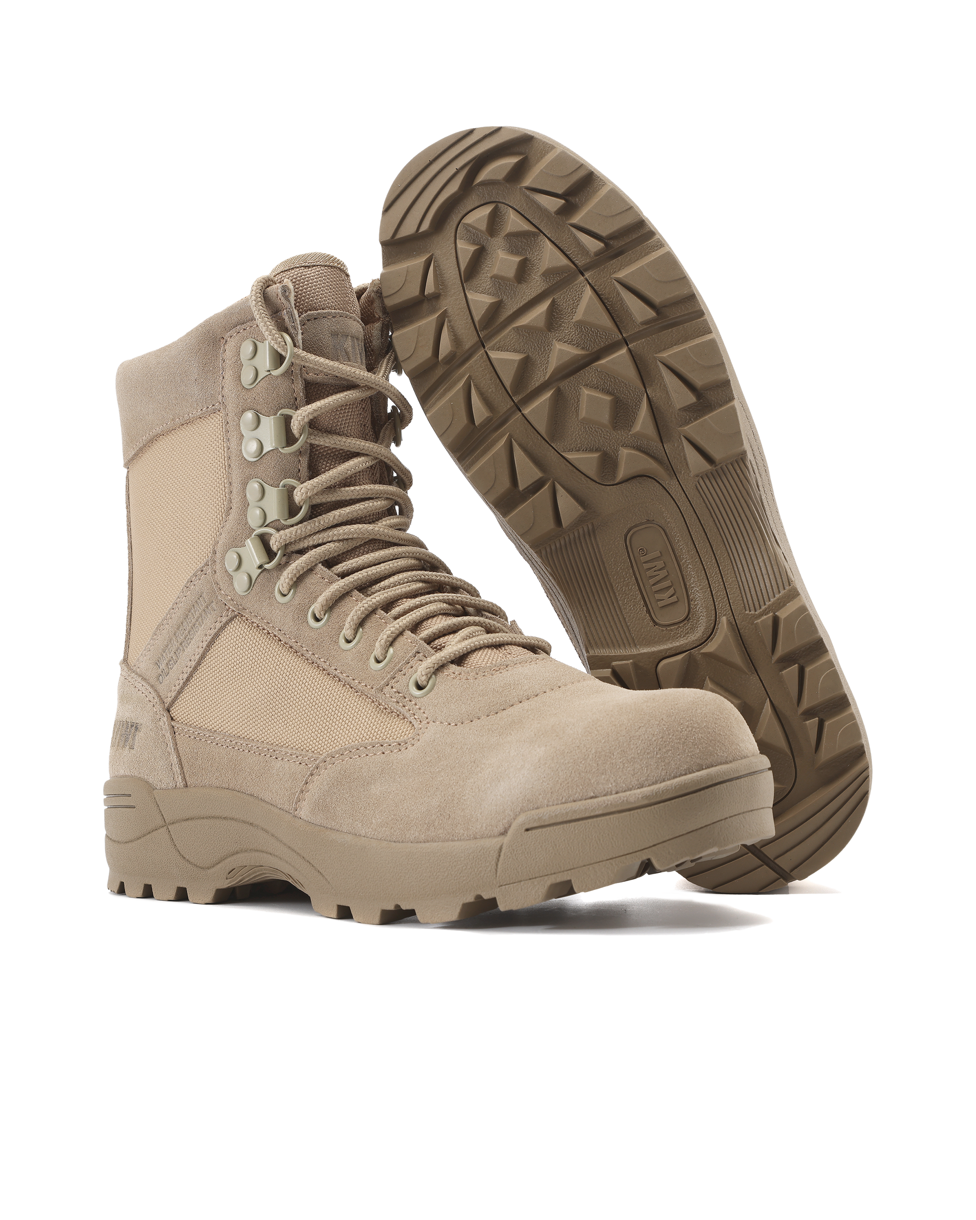 Kiwi Durable Sand Suede 6.5" Composite Toe Zipped Water Resistant Tactical Boots [68200]