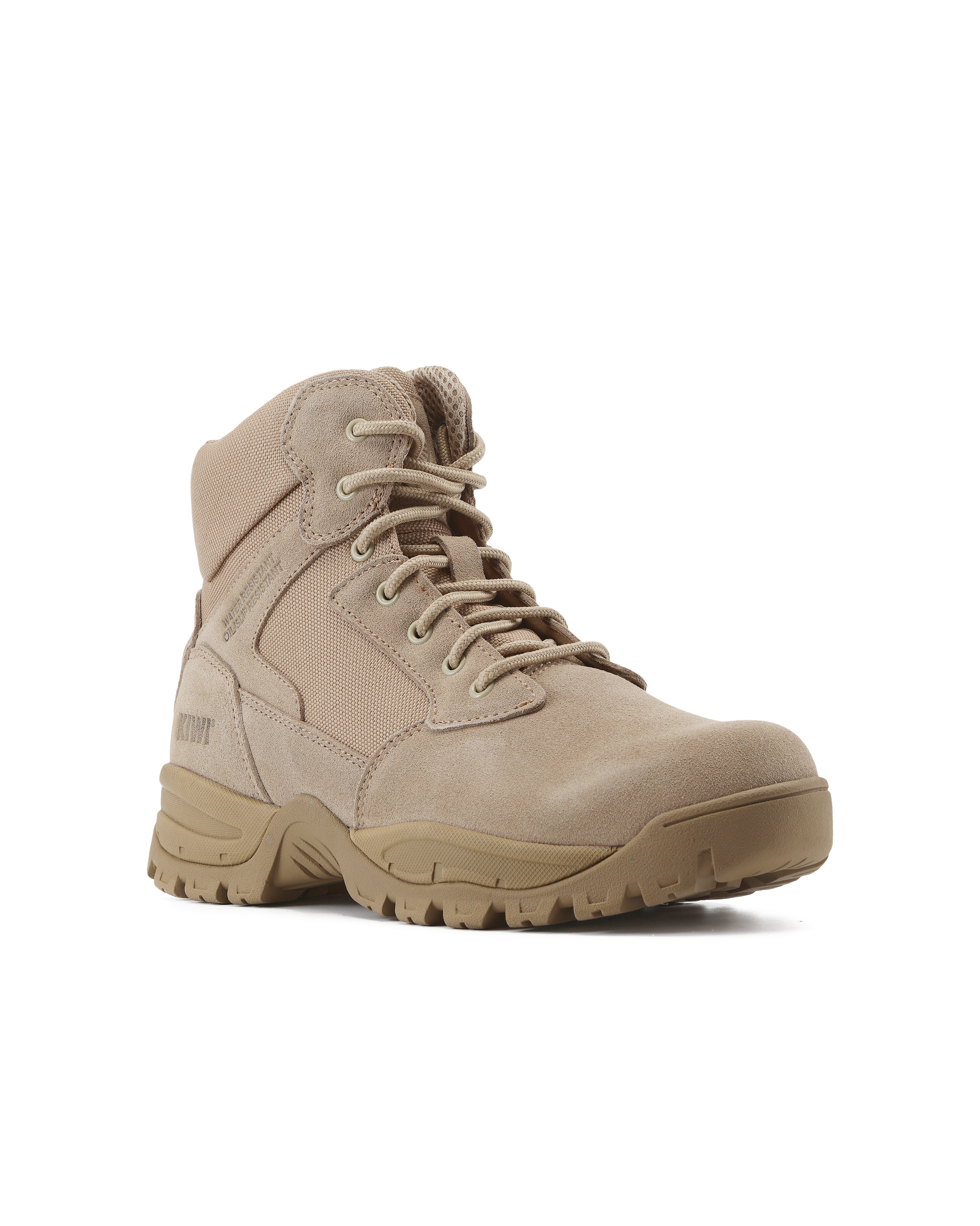 Kiwi Rugged Sand Suede Mid-Cut 6" Zipped Water Resistant Tactical Boots [63000]