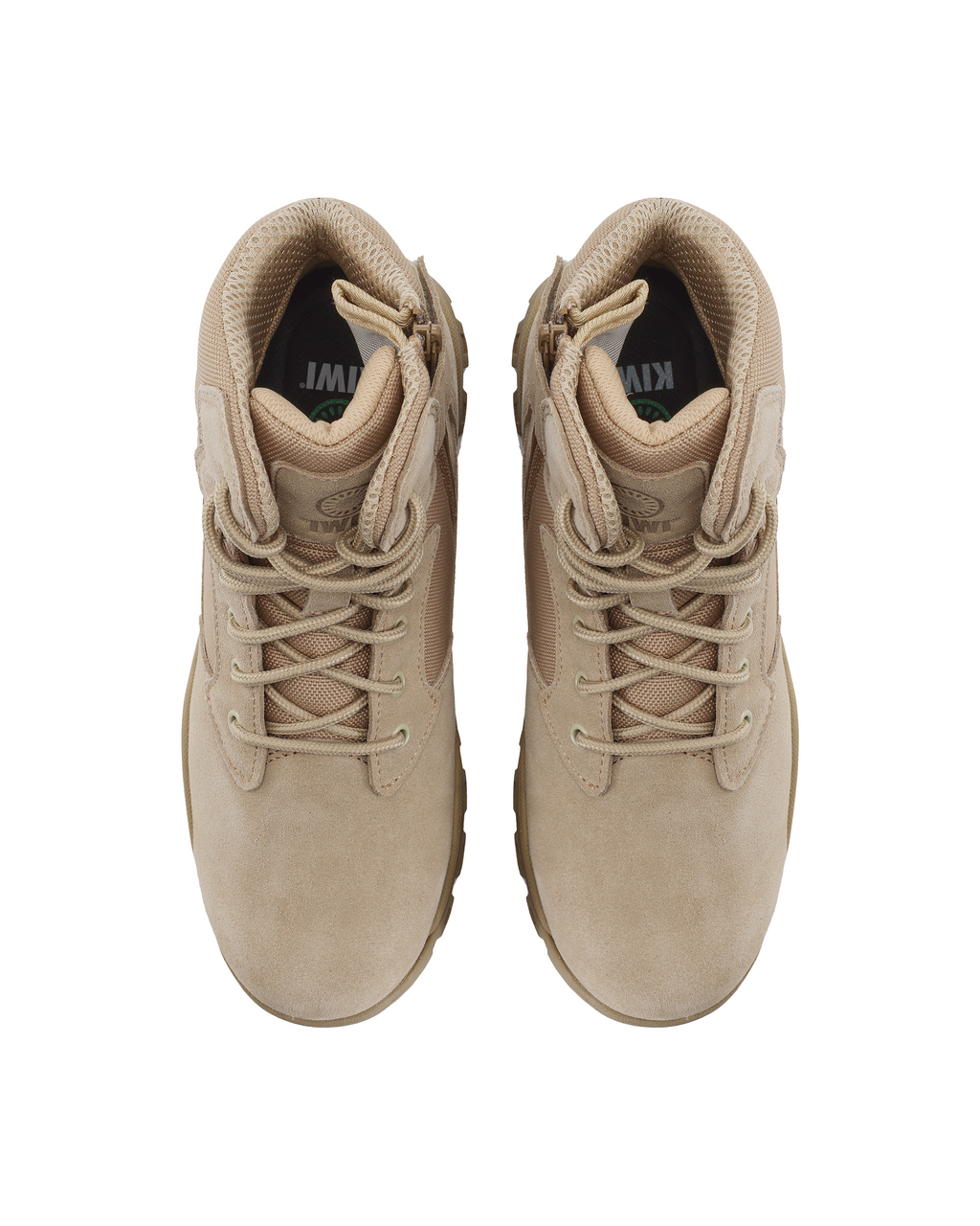Kiwi Rugged Sand Suede Mid-Cut 6" Steel Toe Zipped Water Resistant Tactical Boots [60000]