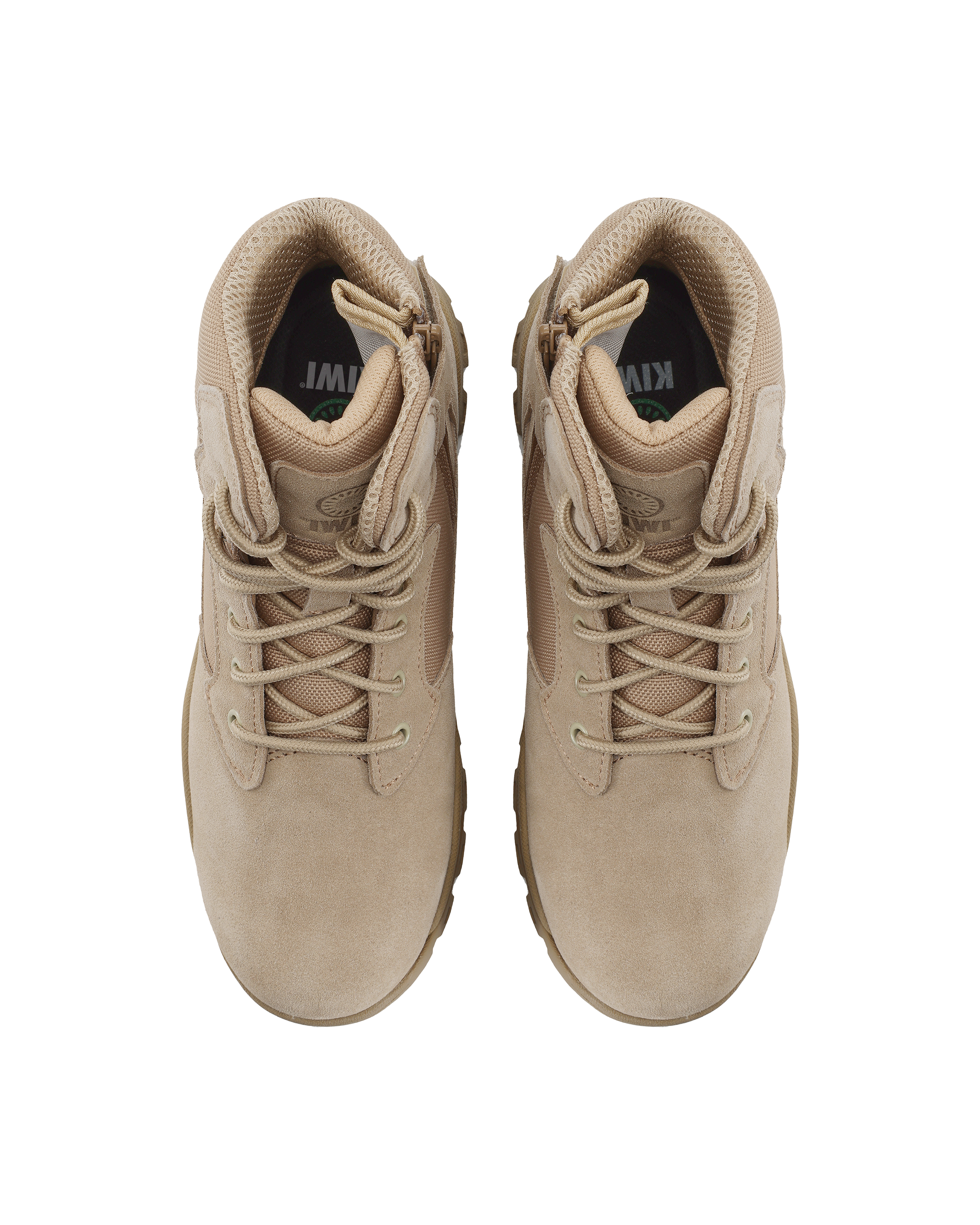 Kiwi Rugged Sand Suede Mid-Cut 6" Steel Toe Zipped Water Resistant Tactical Boots [60000]