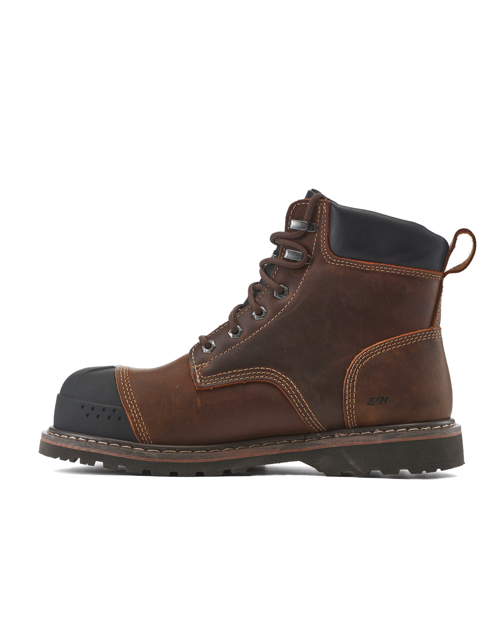 Kiwi Premium Brown Crazy Horse 6" Composite Toe Waterproof Cap-Toe Work Boots [69100]