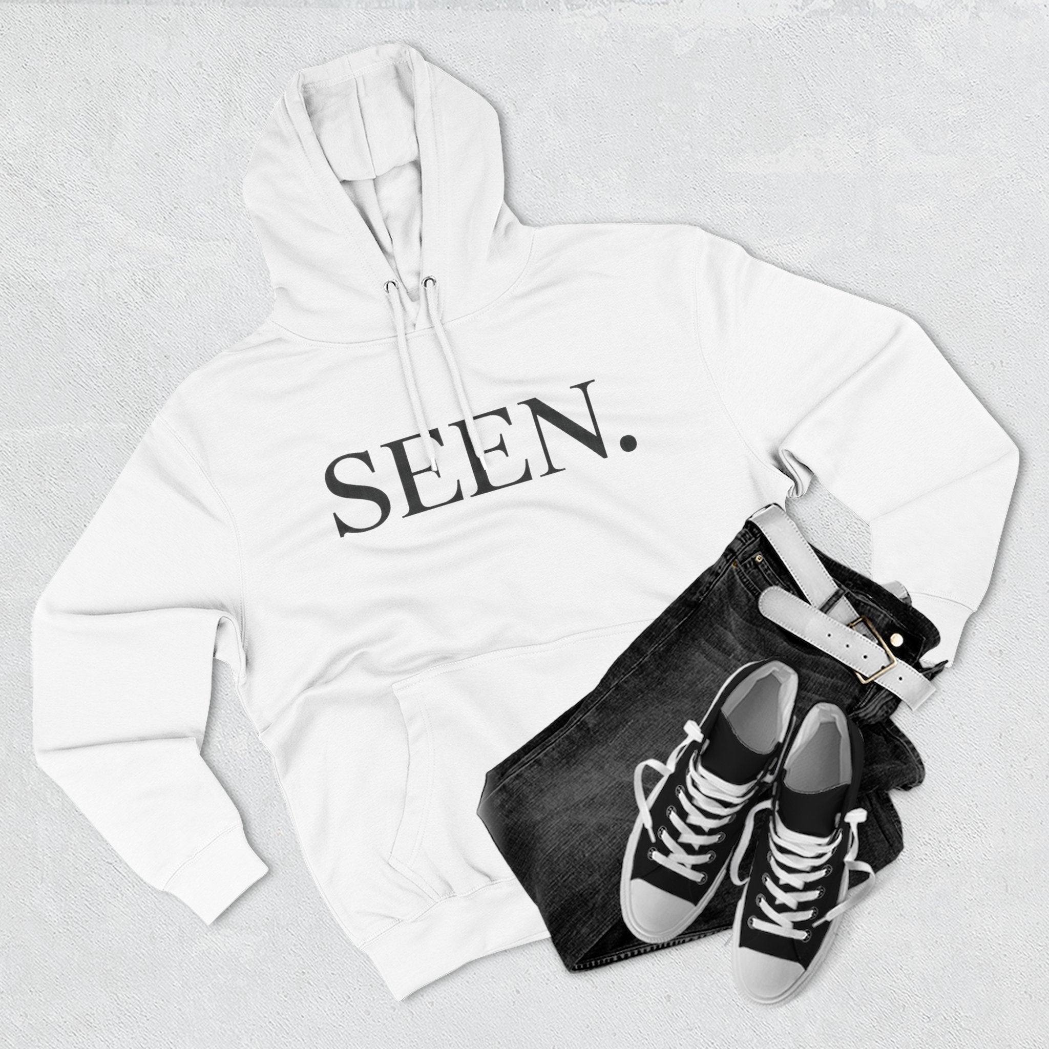 SEEN. Hoodie — Black Ink Edition