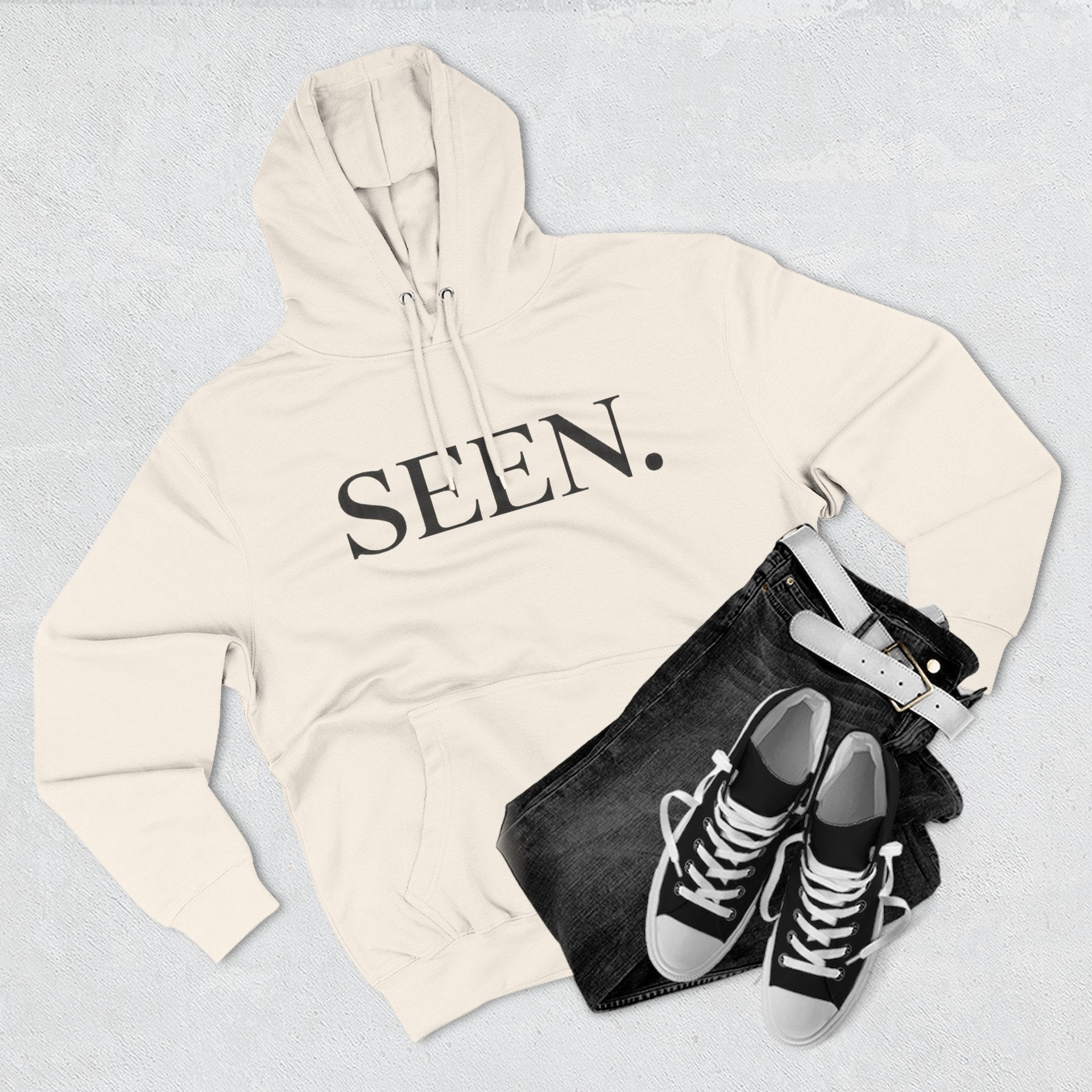 SEEN. Hoodie — Black Ink Edition