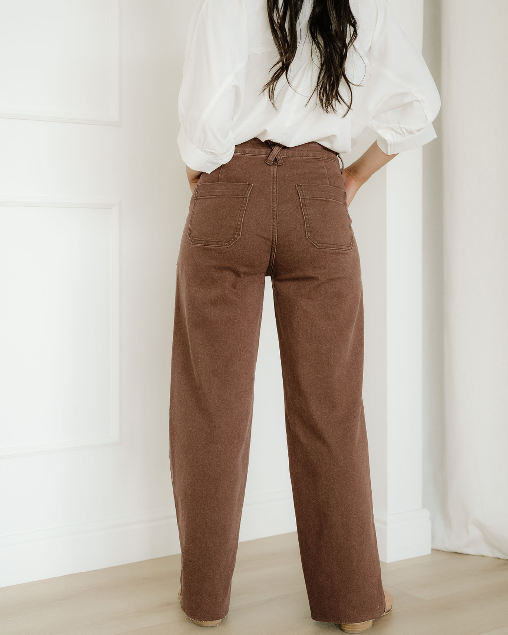 Rylan Retro Washed Patch Pocket Loose Jeans