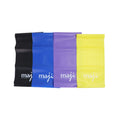 Maji Sports Full Body Exercise and Stretch Bands - Variable Resistance 4 Pack
