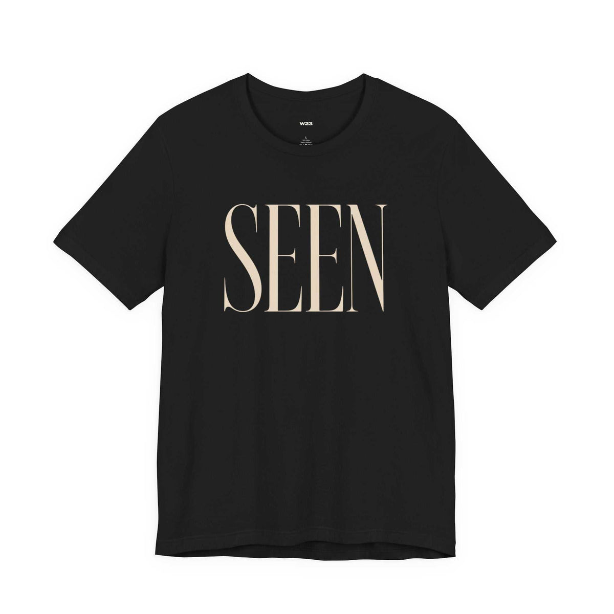 SEEN Premium Graphic Tee | Minimalist Luxury Streetwear Shirt | Identity & Self Worth Apparel