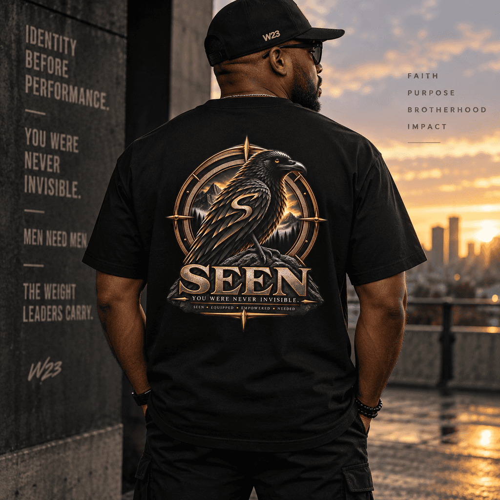 Raven Compass Tee — Front & Back SEEN. Graphic