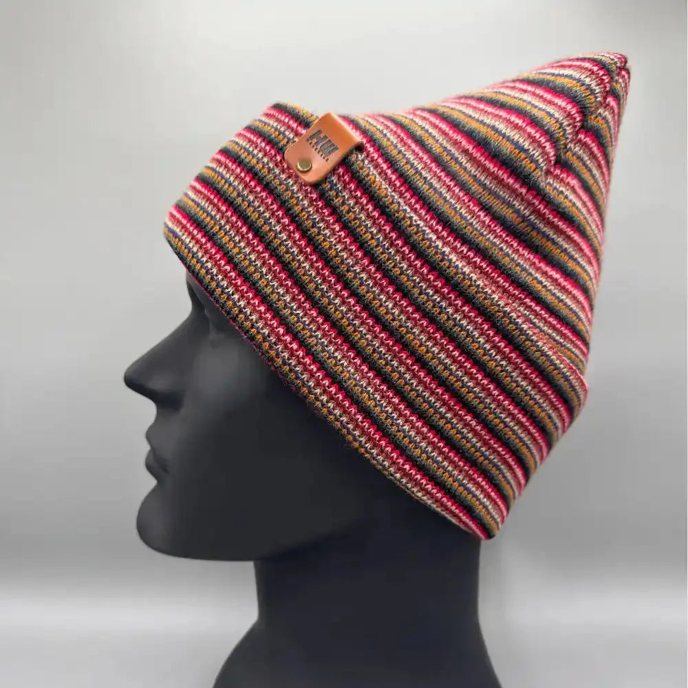 Classic Cuffed Beanie, Multi Color Knit Winter Hats