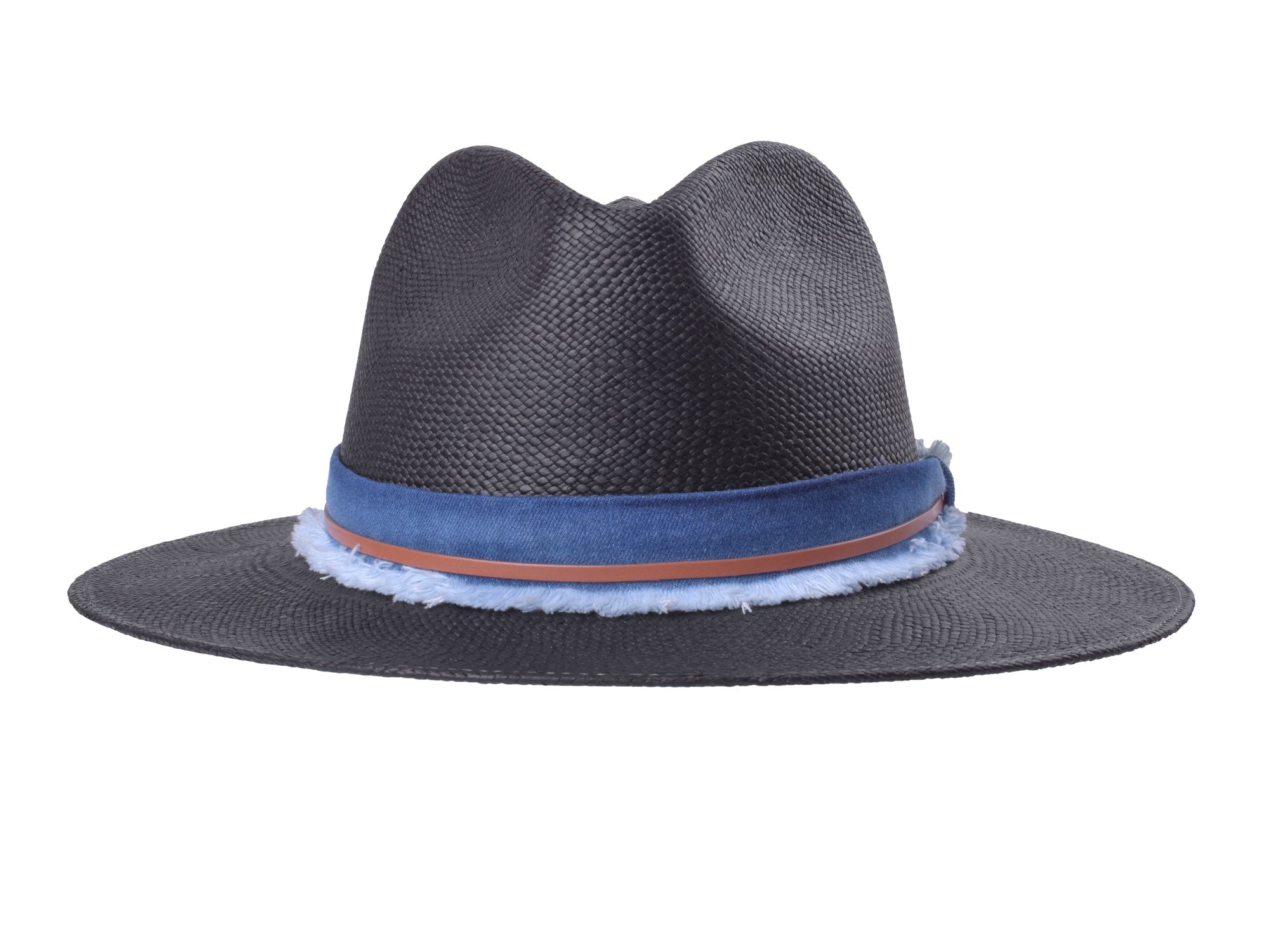 Indigo Panama Hat Straw - Handwoven