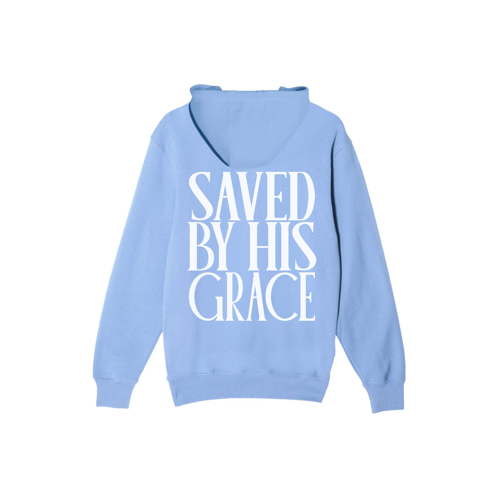 Saved By His Grace Premium Christian Hoodie