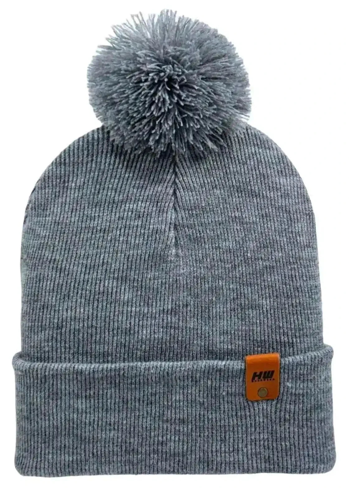 Classic Cuffed Pom Pom Beanie, Koala Gray