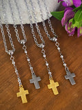 CROSS LARIAT CHOKER
