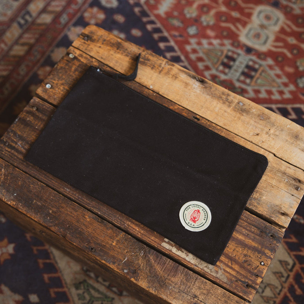 Canvas Zipper Pouch  - USA Made