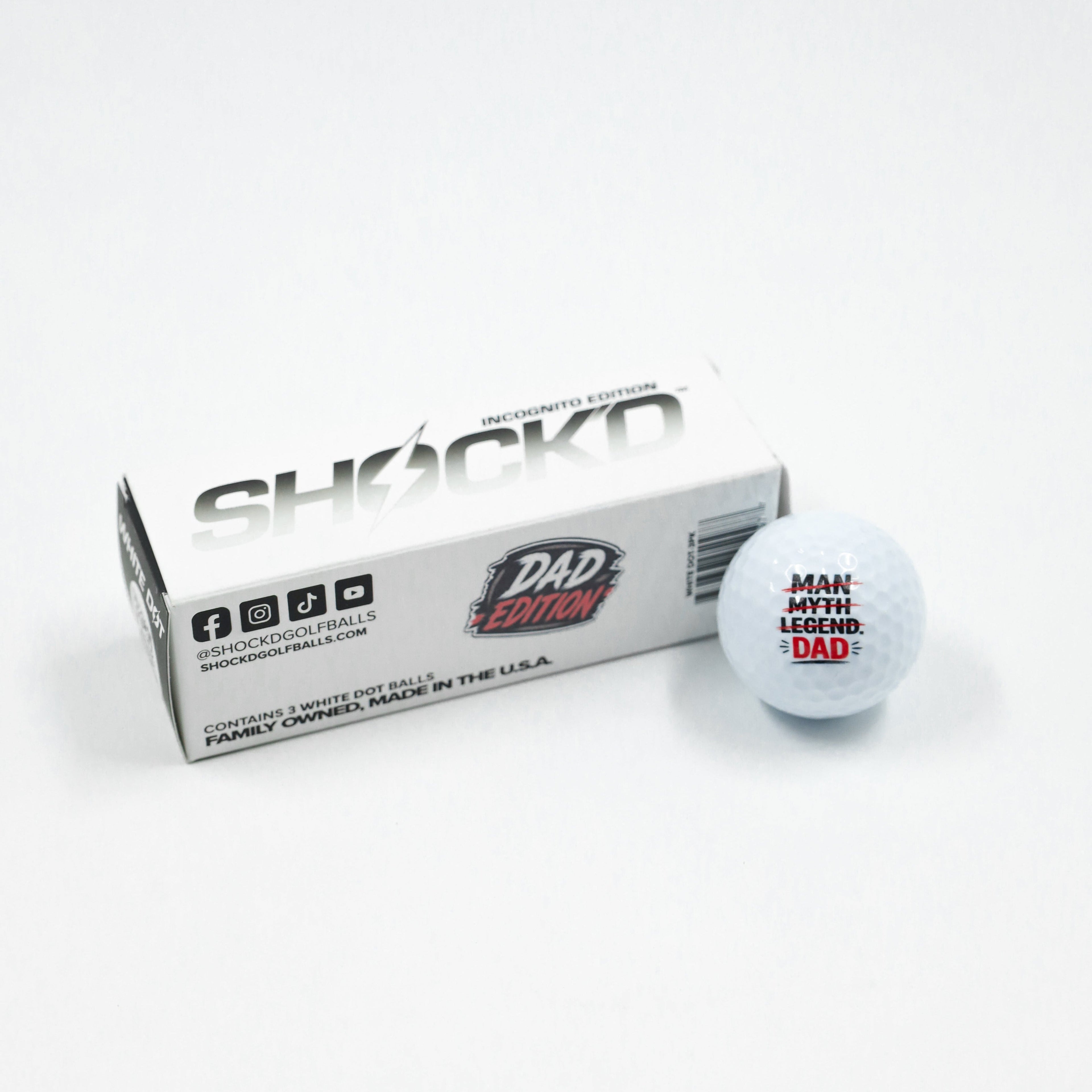 BUY 3 GET 1 FREE BUNDLE - SHOCK'D Golf Balls