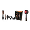 Hair Wellness Duo: Hot Air Blower Brush & Pursonic 3-in-1 LED Therapy Scalp Brush