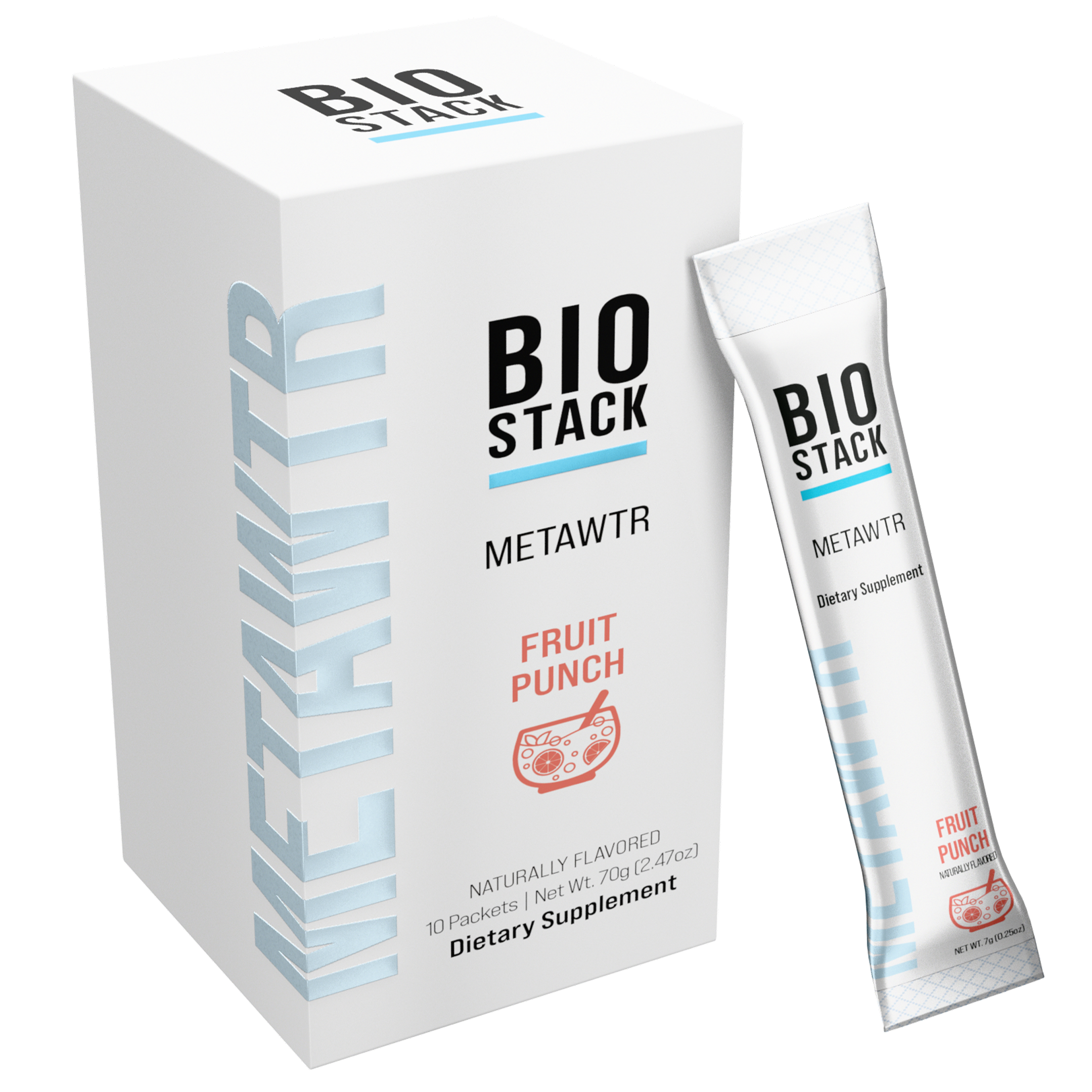 MetaWTR Hydration Fruit Punch - 10 Stick Pack