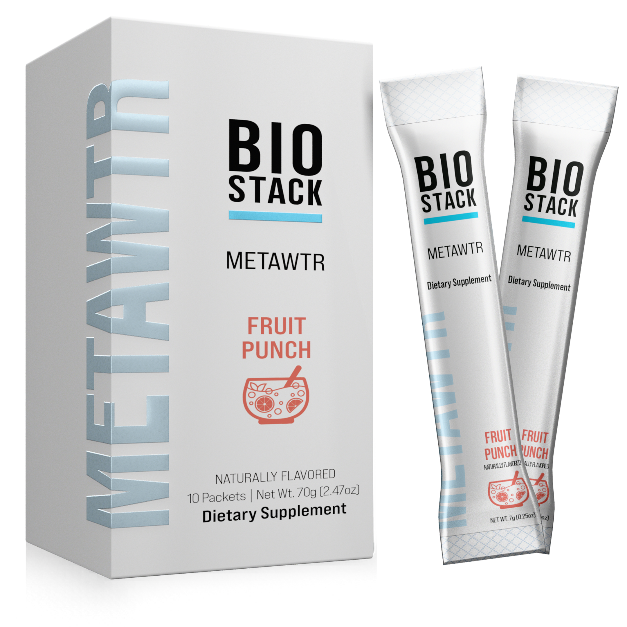 MetaWTR Hydration Fruit Punch - 10 Stick Pack