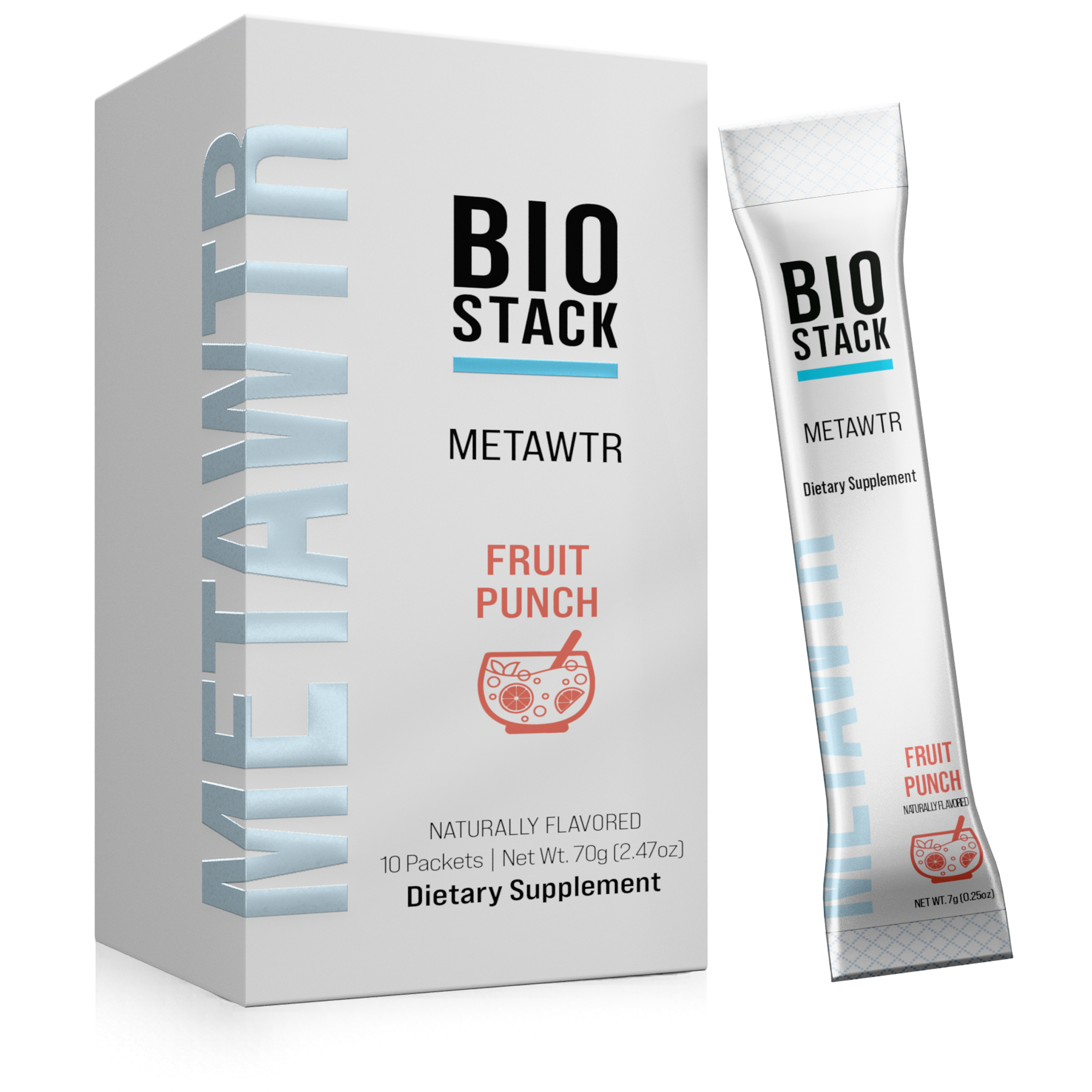 MetaWTR Hydration Fruit Punch - 10 Stick Pack