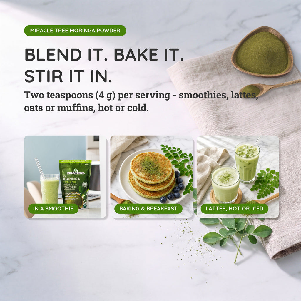 Organic Moringa Powder - 16oz Pouch