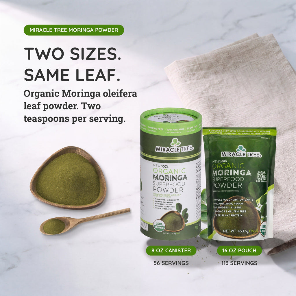 Organic Moringa Powder - 8oz Canister