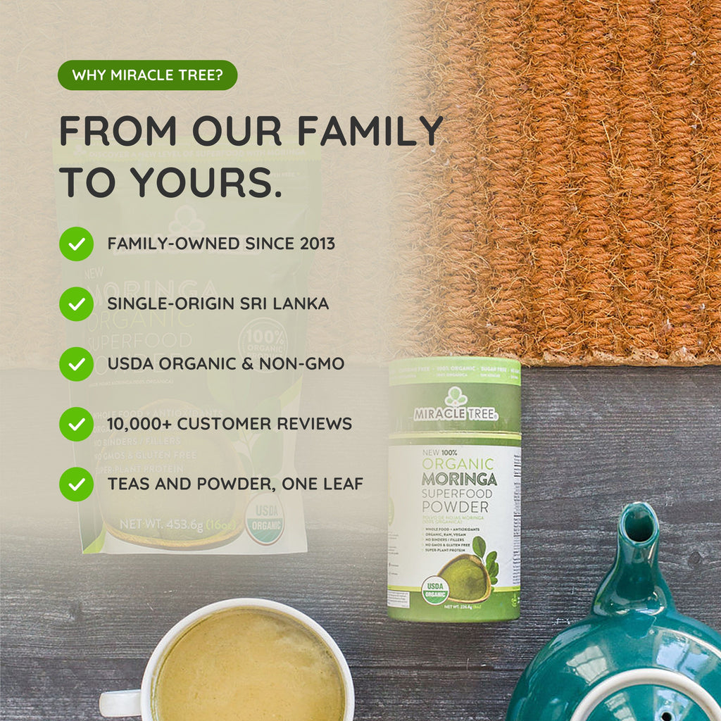 Organic Moringa Powder - 16oz Pouch