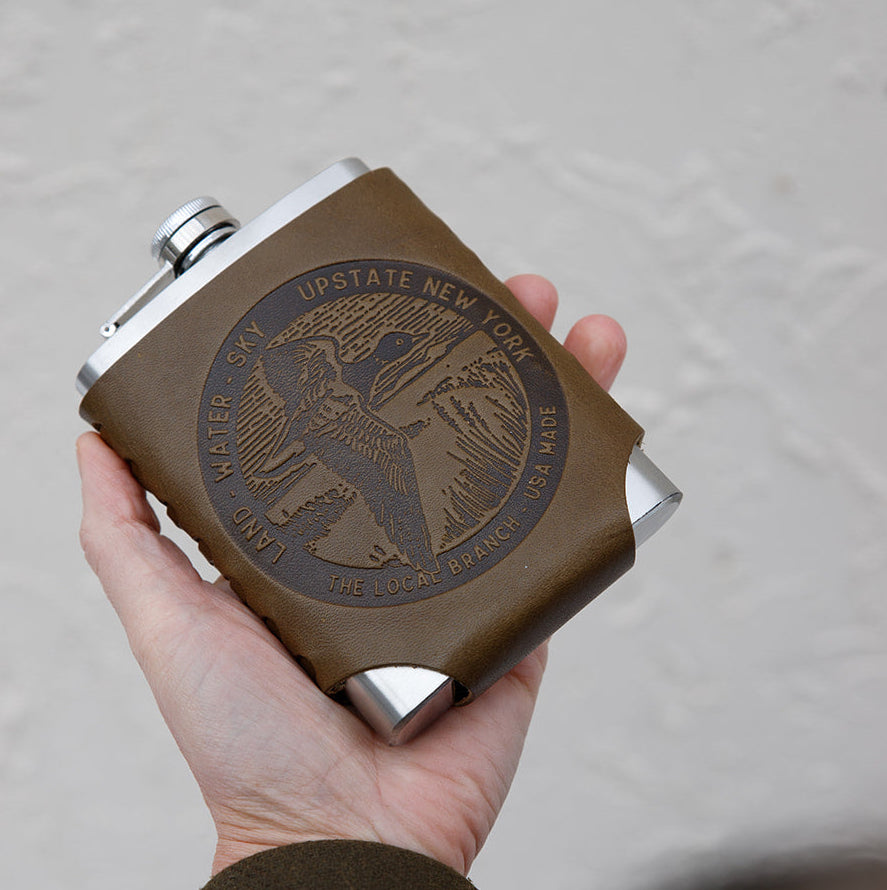 Leather Wrapped Flask