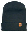 Patented H Stitch Cuffed Beanie, Charcoal Black