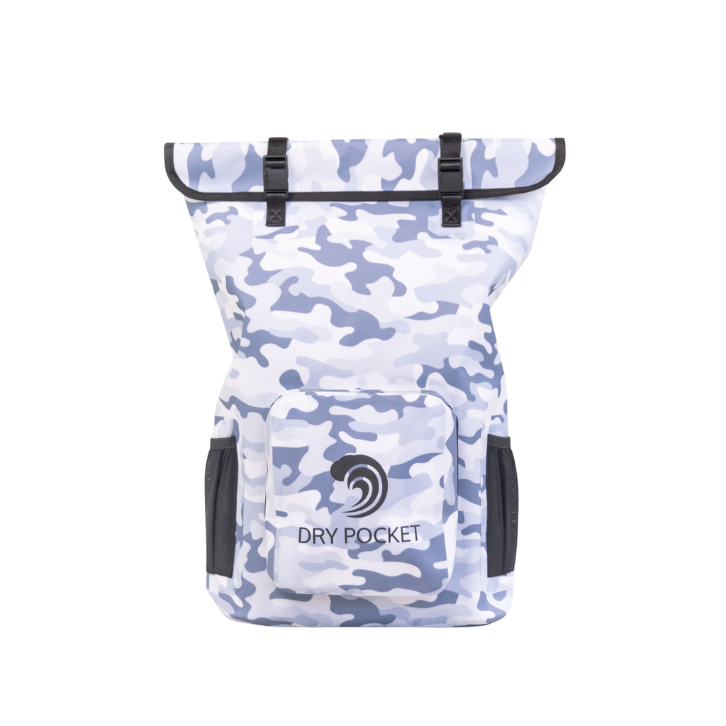 Waterproof Floating Backpack Dry Bag - Snow Camo