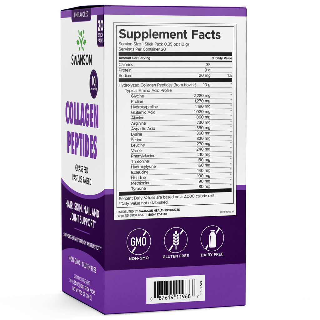 Collagen Peptides Stick Packs - Unflavored