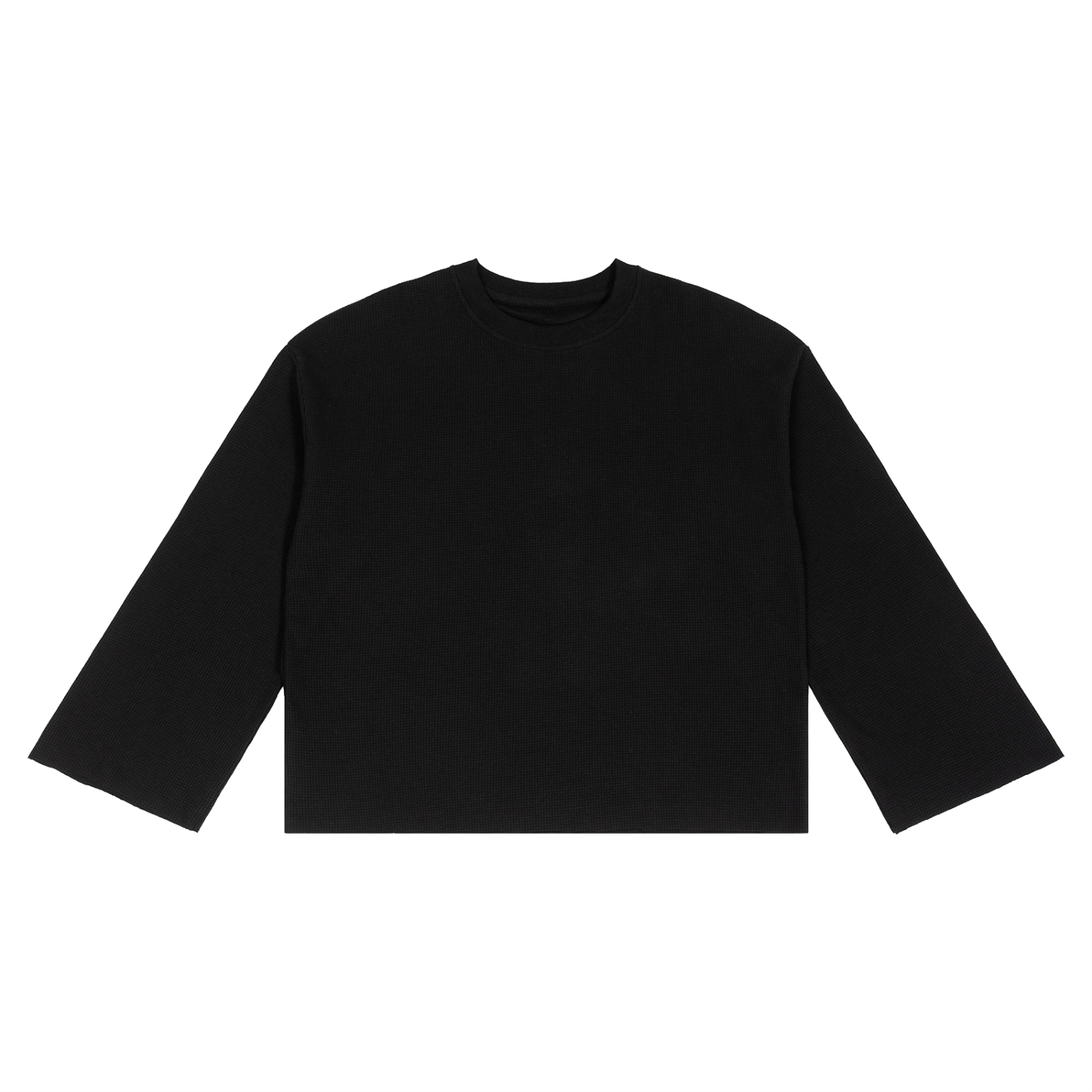 Waffle Raw Edge T-Shirt