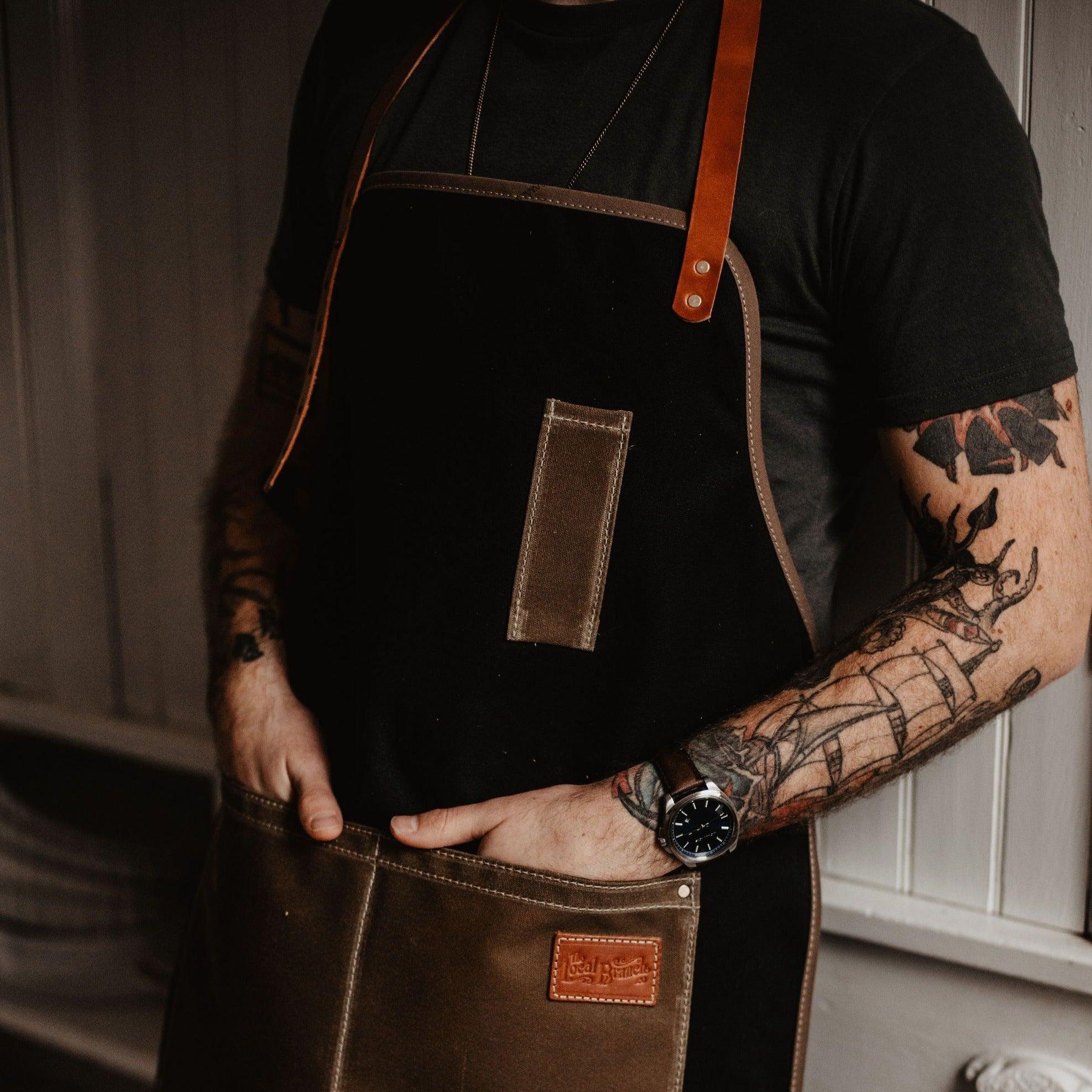 Waxed Canvas Apron  - USA Made