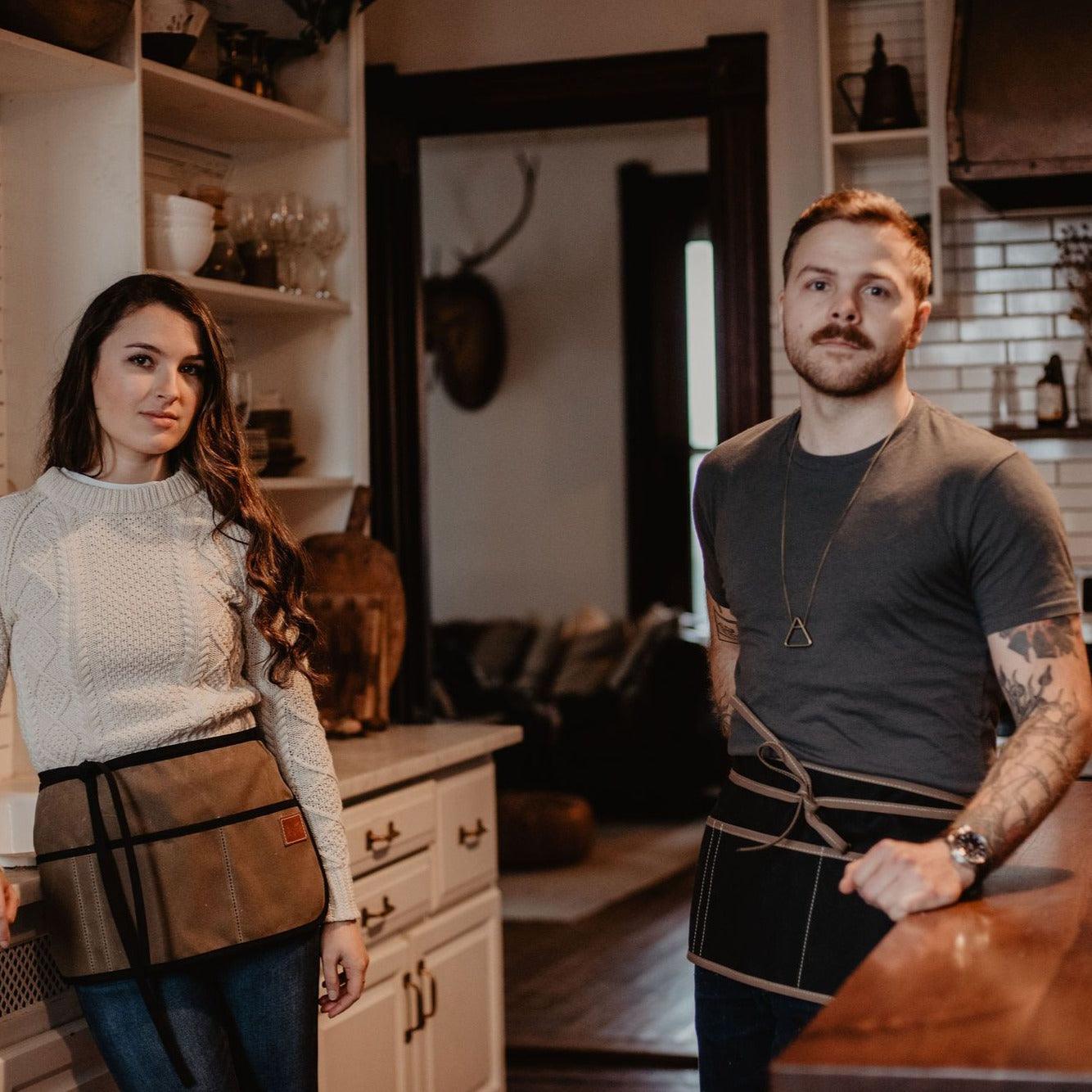 Waxed Canvas Waist Apron  - USA Made