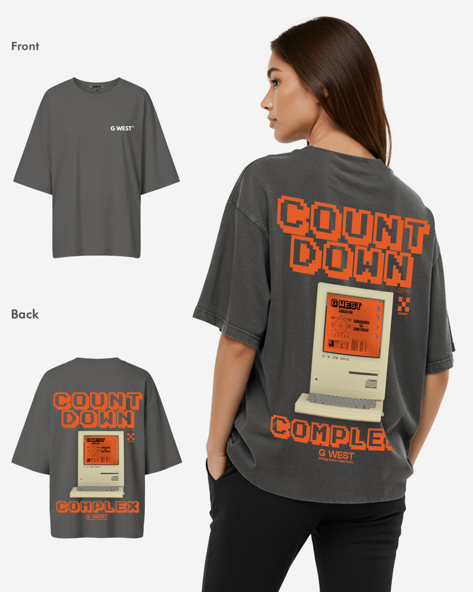 G West Womens Oversized Retro Pc T-Shirt